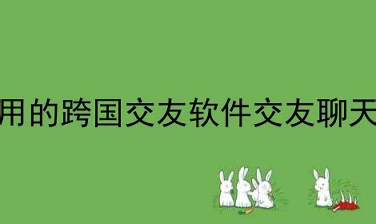 约会的聊天软件什么最好
