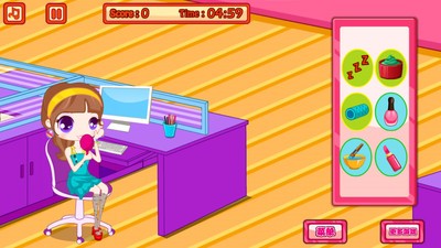办公室化妆捣乱