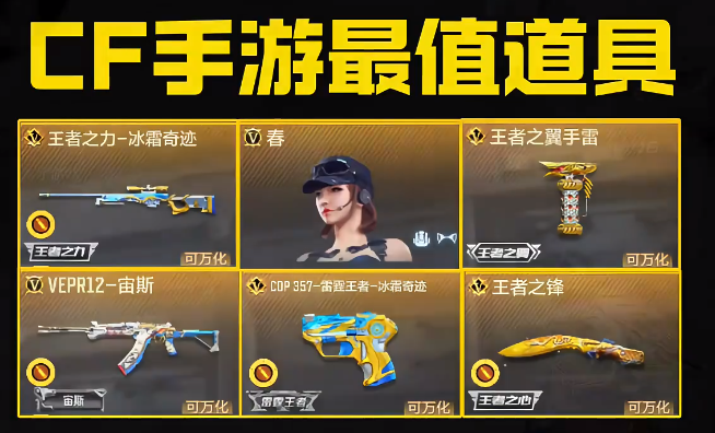 cf手游值得购买的道具武器有哪些