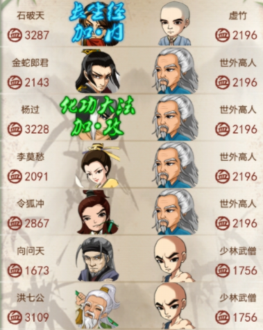 大掌门2有哪些弟子百搭