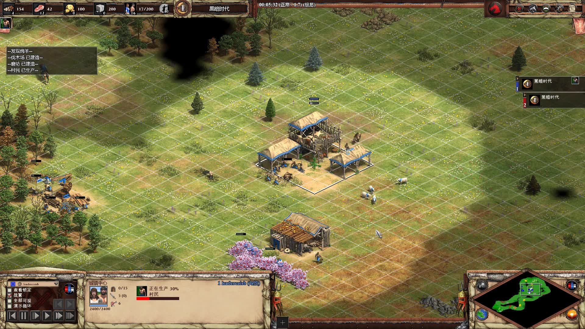 帝国时代2农民怎么分配