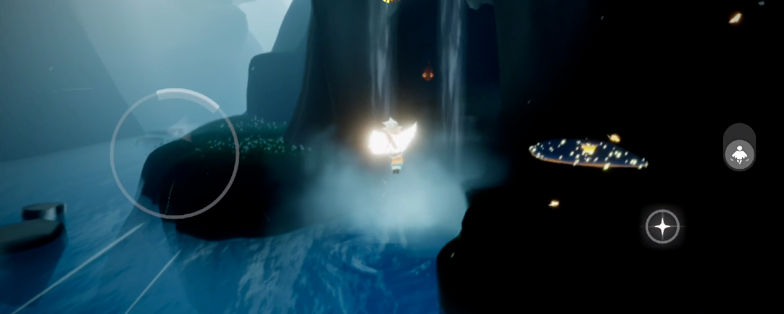 光遇雨林水帘洞怎么过