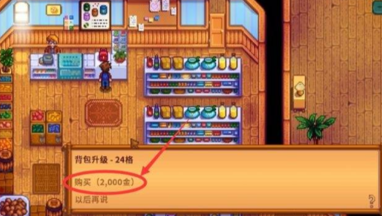 星露谷物语背包怎么升级