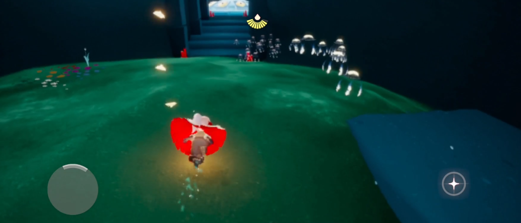 光遇八人门怎么遁地上去