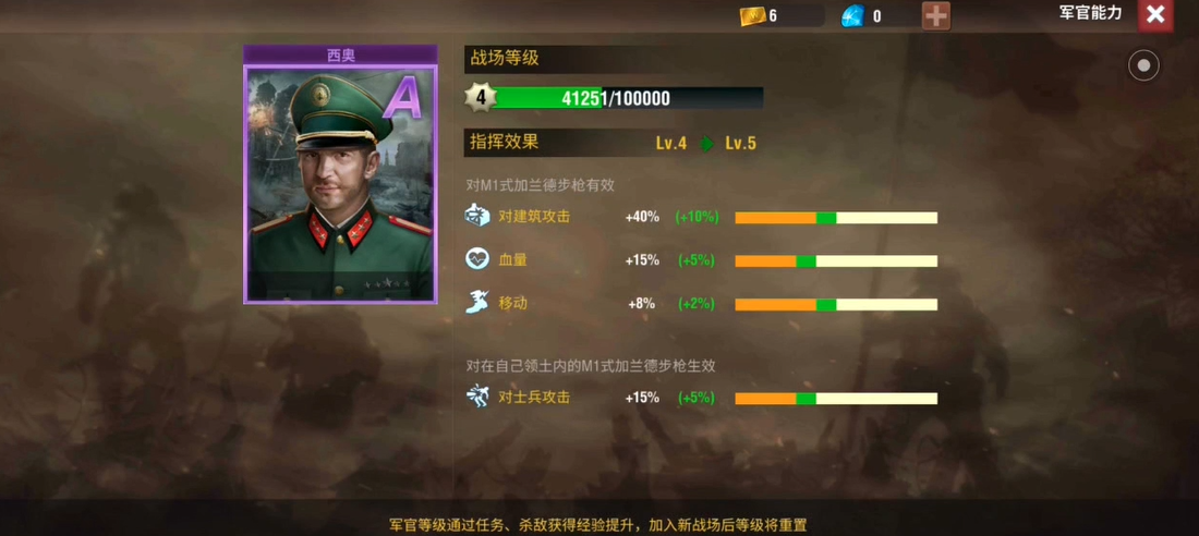 二战风云2军官卡怎么升级