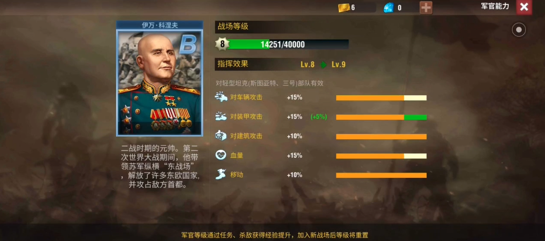 二战风云2军官卡怎么升级