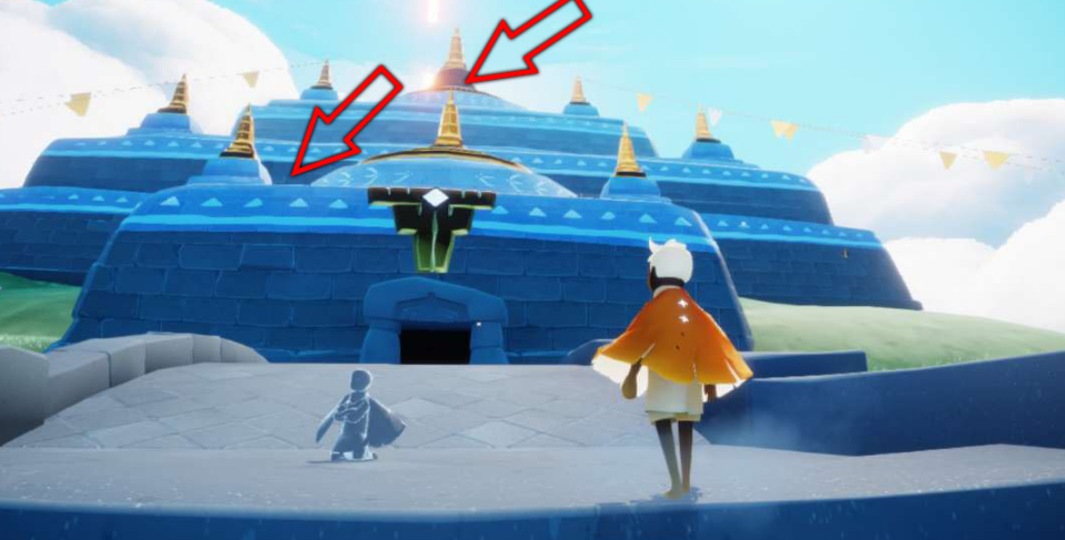 光遇中怎么飞往神殿