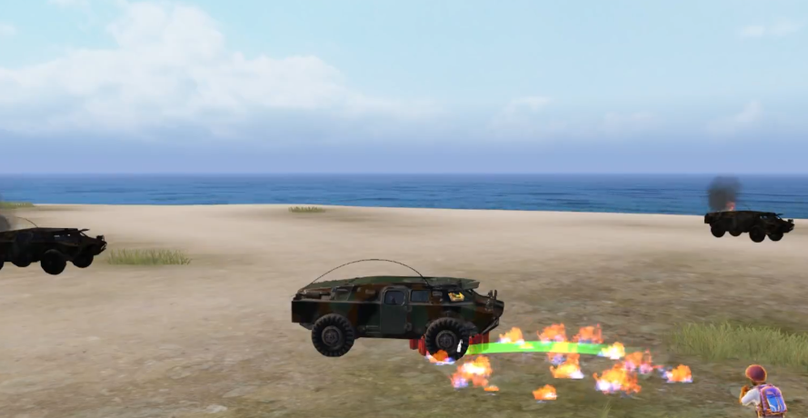 绝地求生车怎么炸飞