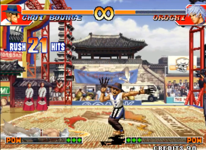 拳皇97猴子怎么飞翔脚