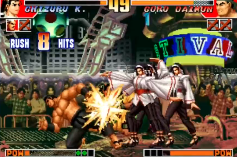 拳皇97神乐怎么打大门