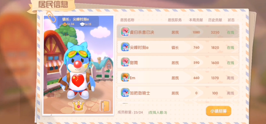 摩尔庄园小镇怎么收人