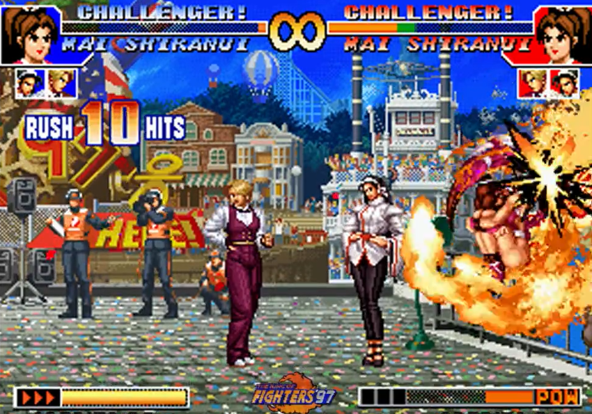 拳皇97火舞怎么扔扇子