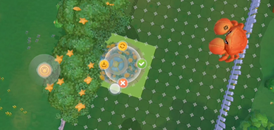 摩尔庄园家园栏杆和地砖怎么叠加