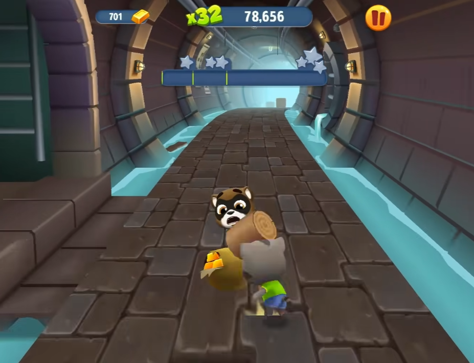 汤姆猫跑酷城镇里怎么触发浣熊